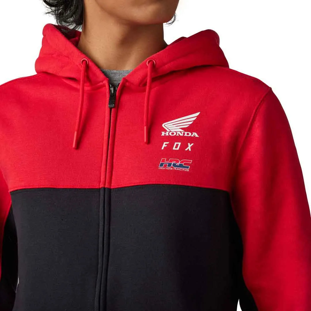 Fox FOX X HONDA ZIP FLEECE - Flame Red FRONT