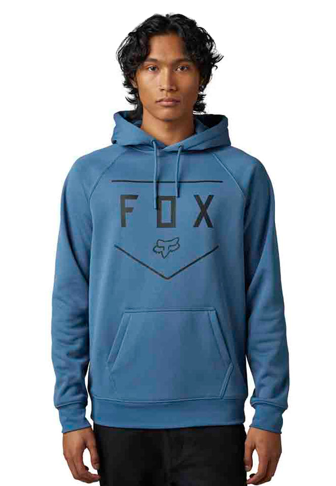 Fox SHIELD PULLOVER FLEECE DrkSla FRONT FACING MODEL