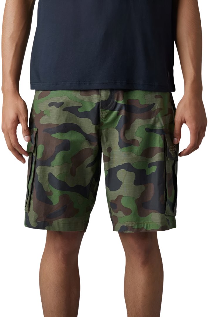 Fox SLAMBOZO CAMO SHORT - GreenCam FRONT