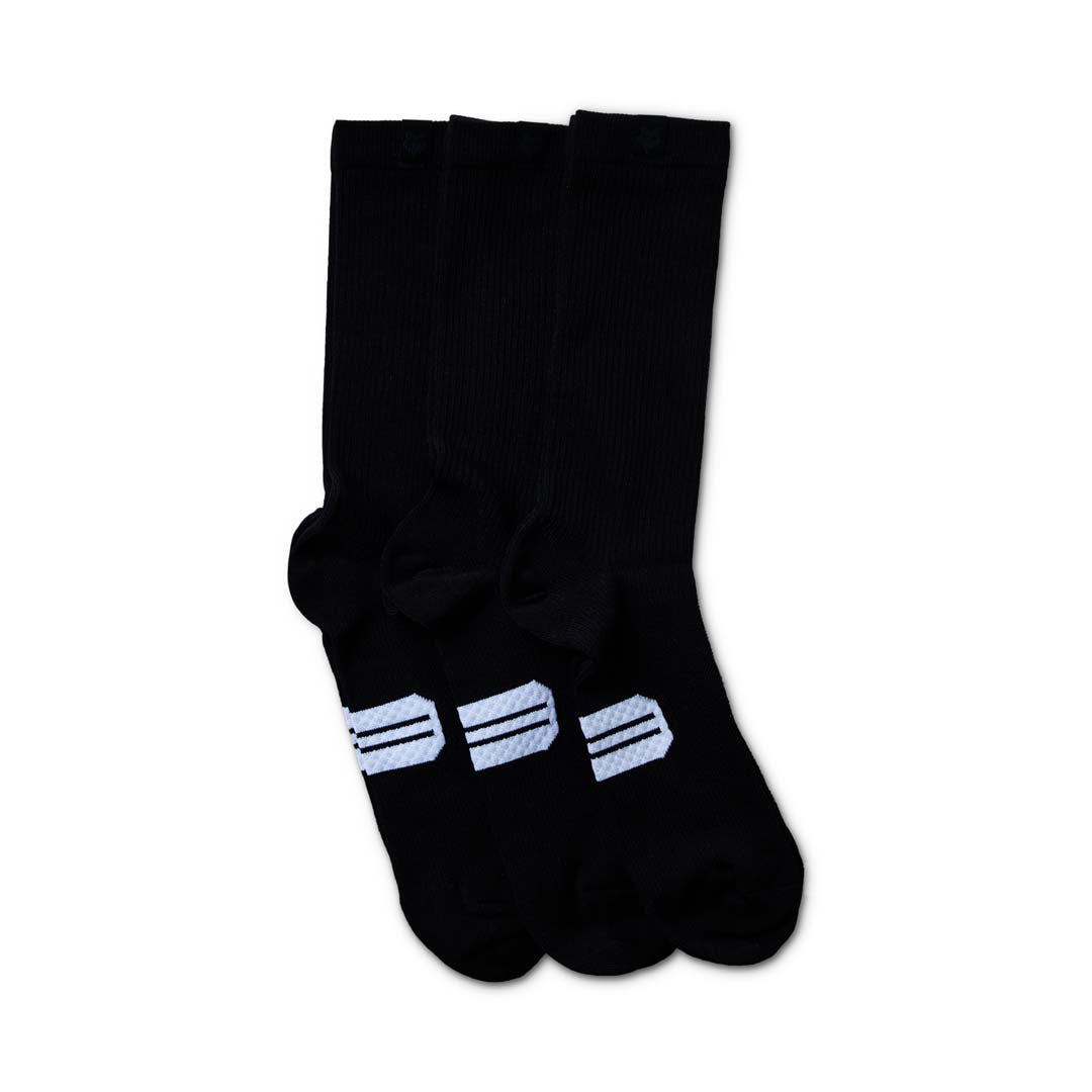 Fox Level Up Crew 3 Pack Black Socks