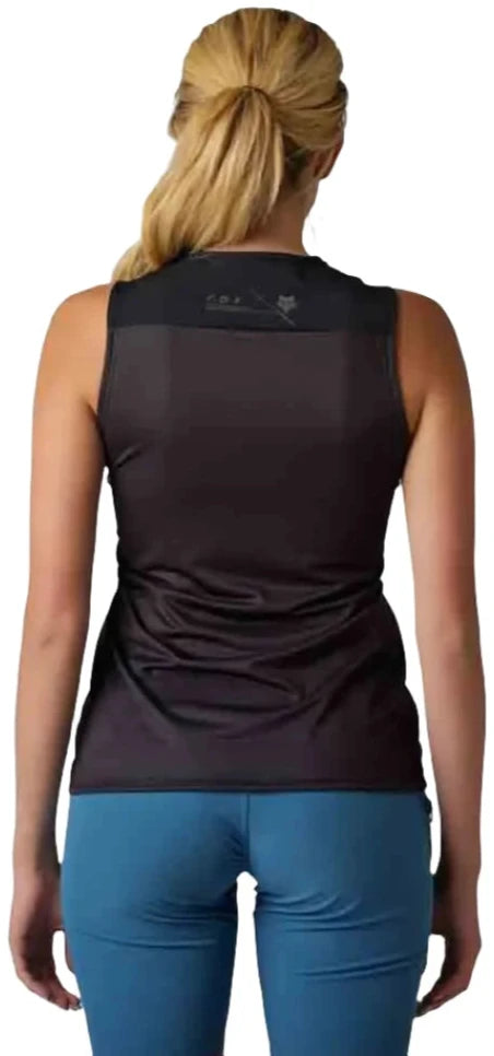 Fox WOMENS FLEXAIR ASCENT SL JERSEY - Black Back Facing Model