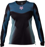 Fox WOMENS FLEXAIR LS JERSEY TS57 - Black Front