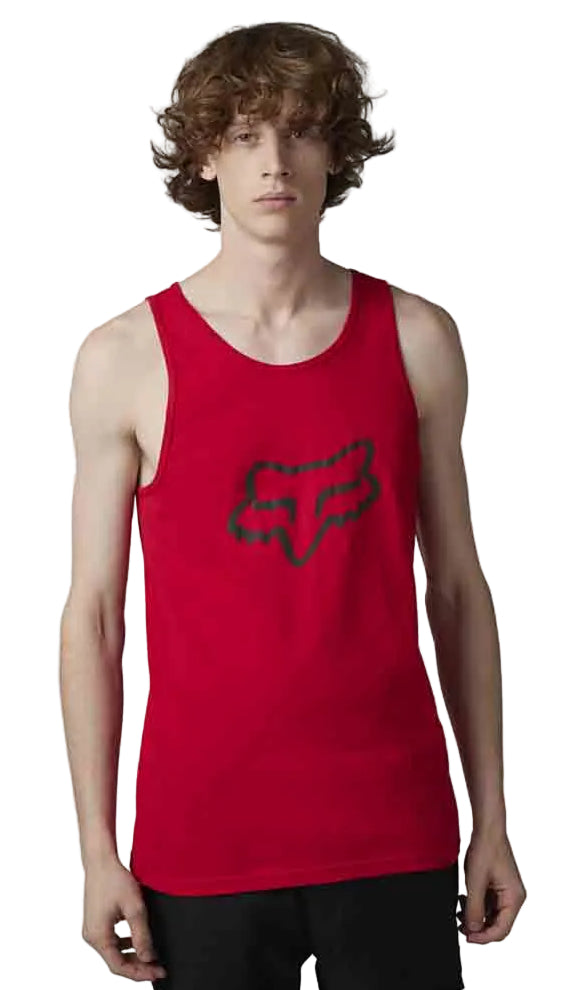Fox FOXHEAD PREM TANK Flame Red FRONT FACING MODEL