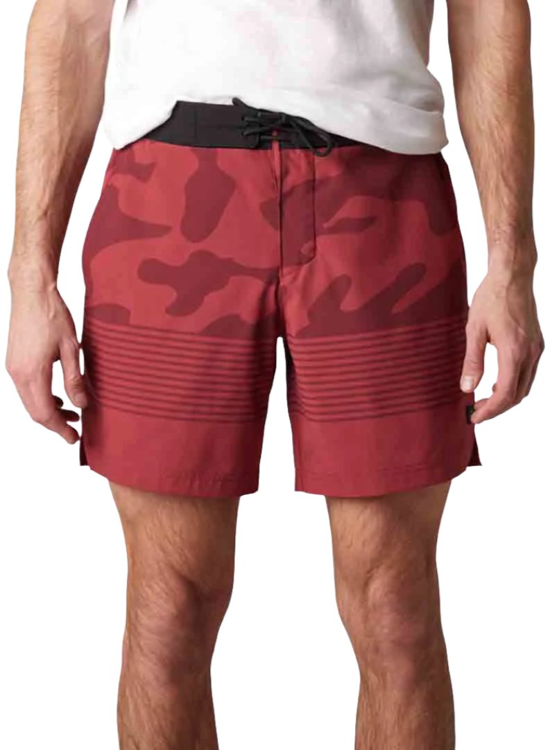 Fox VZNS CAMO HYBRID SHORT - Scarlet FRONT