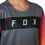 Fox YOUTH FLEXAIR SS JERSEY - Pewter FRONT PRINT