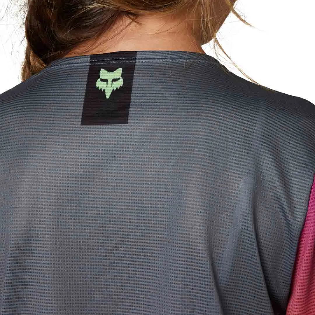 Fox YOUTH FLEXAIR SS JERSEY - Pewter BACK PRINT