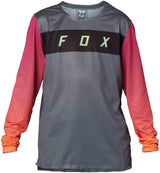 Fox YOUTH FLEXAIR LS JERSEY - Pewter FRONT