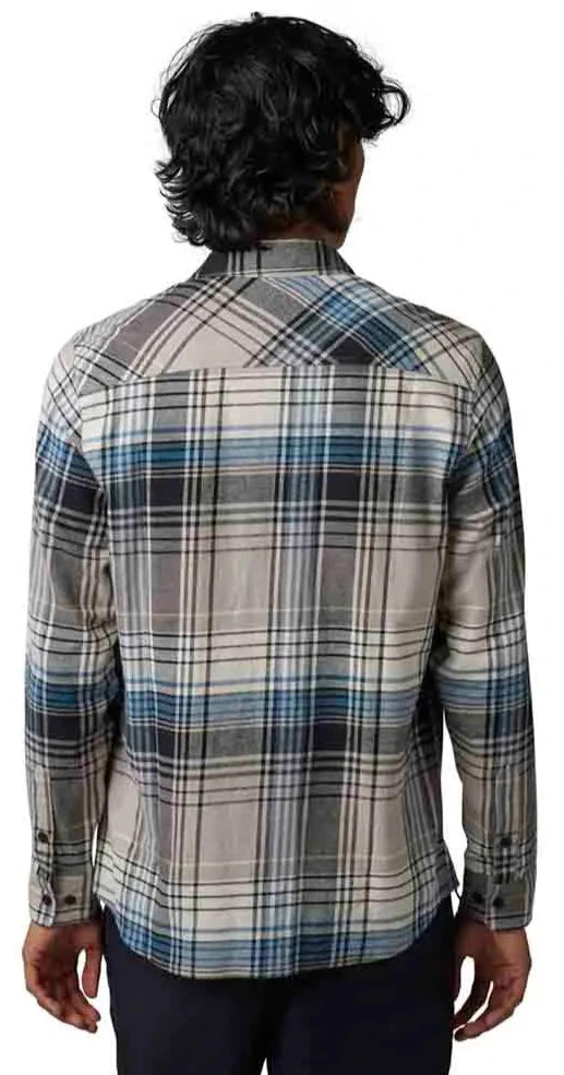 Fox TURNSOUT UTILITY FLANNEL - Taupe BACK