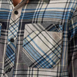 Fox TURNSOUT UTILITY FLANNEL - Taupe FRONT POCKET