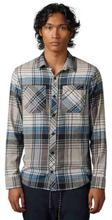 Fox TURNSOUT UTILITY FLANNEL - Taupe FRONT