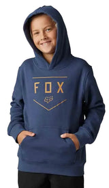 Fox YOUTH SHIELD PO FLEECE DpCobalt FRONT FACING MODEL