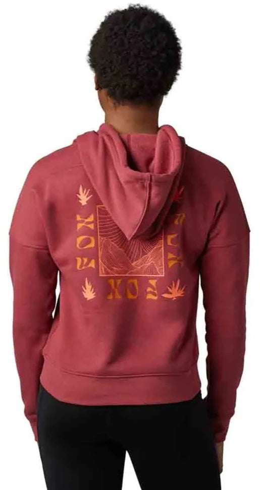 Fox HINKLEY DWR PO FLEECE - Scarlet BACK