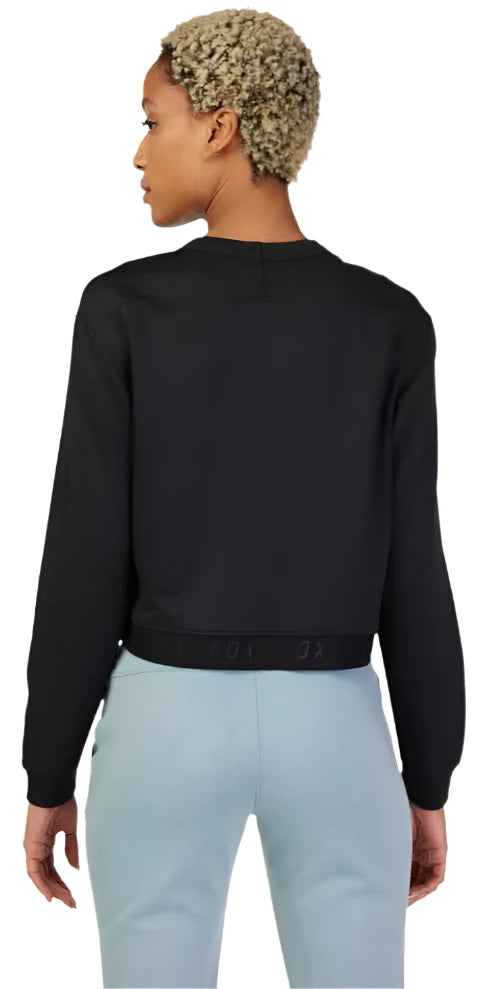 Fox WOMENS BALANCE CREW FLEECE - Black BACK