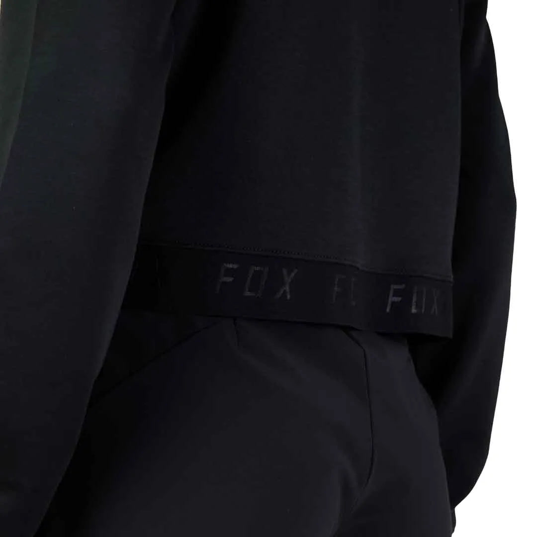 Fox WOMENS BALANCE CREW FLEECE - Black BACK PRINT