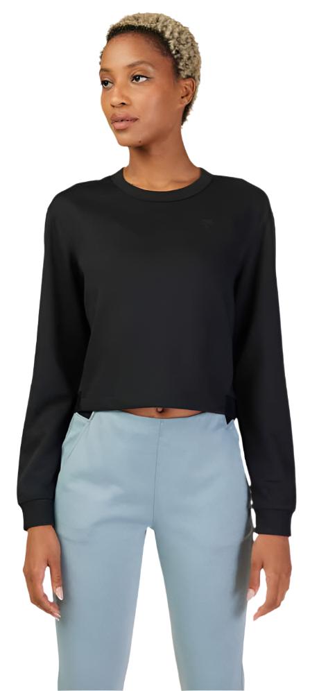 Fox WOMENS BALANCE CREW FLEECE - Black FRONT