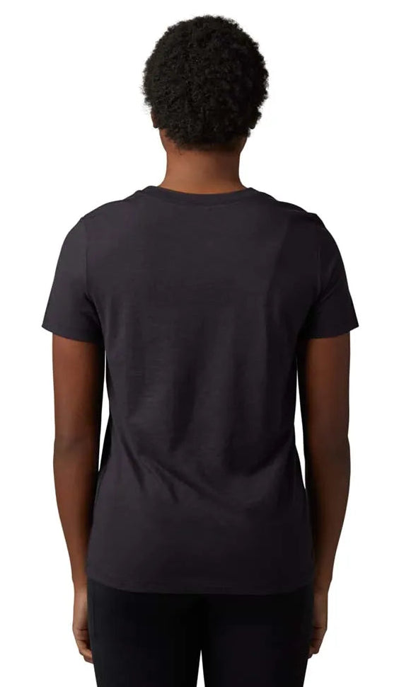 Fox x Kawasaki Short Sleeve T-Shirt Black BACK FACING MODEL