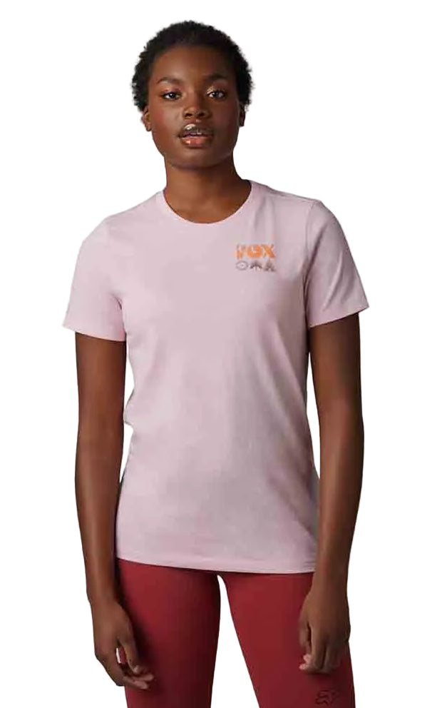 Fox ROCKWILDER SS TEE Blush FRONT FACING MODEL