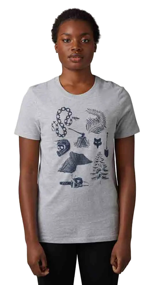 Fox TRACK BEAST SS TEE LgtHea FRONT FACING MODEL