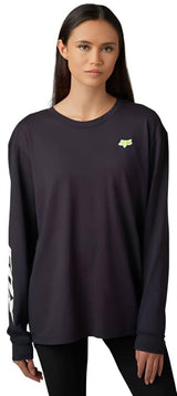 Fox WOMENS MORPHIC LS TEE - Black FRONT