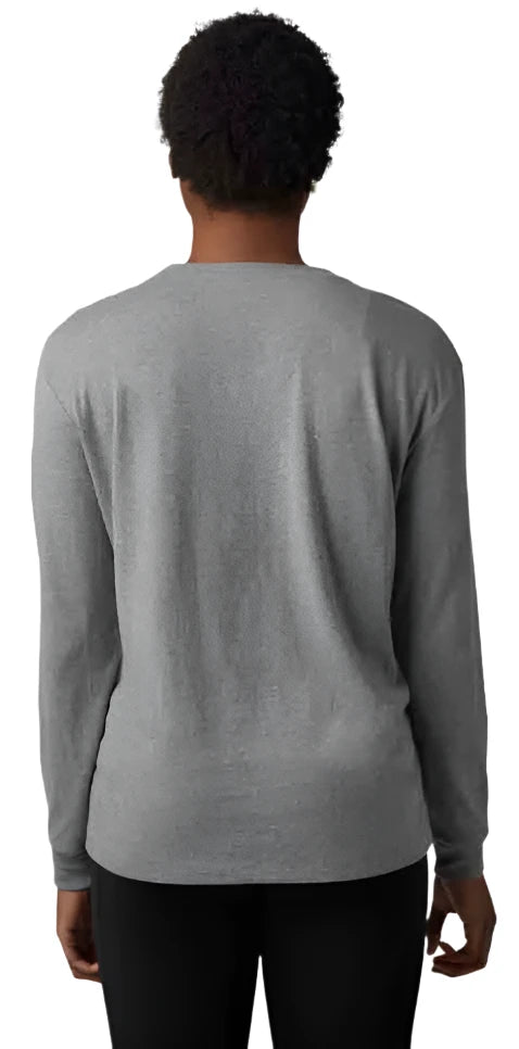 Fox WOMENS MORPHIC LS TEE - Heather Graphite BACK