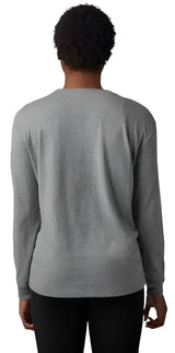 Fox WOMENS MORPHIC LS TEE - Heather Graphite BACK