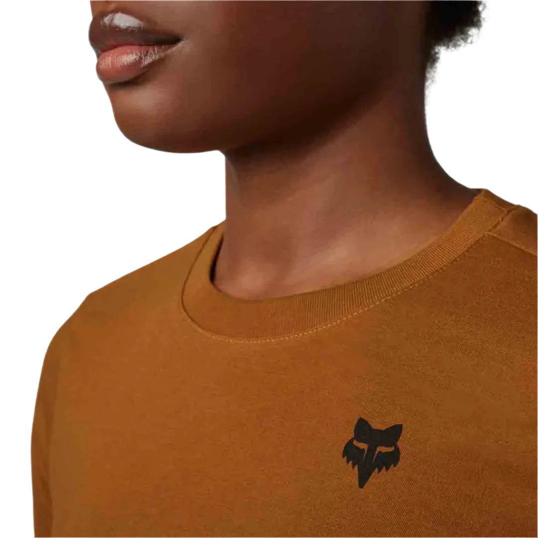 Fox WOMENS ZONIFY LS TEE - Nutmeg FRONT PRINT