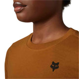 Fox WOMENS ZONIFY LS TEE - Nutmeg FRONT PRINT