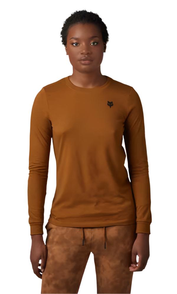 Fox WOMENS ZONIFY LS TEE - Nutmeg FRONT