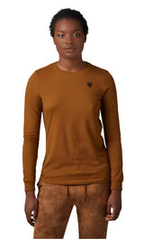 Fox WOMENS ZONIFY LS TEE - Nutmeg FRONT