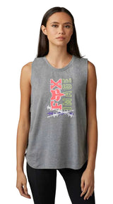 Fox Women BARBED WIRE TANK HeaGrp FRONT FACING MODEL