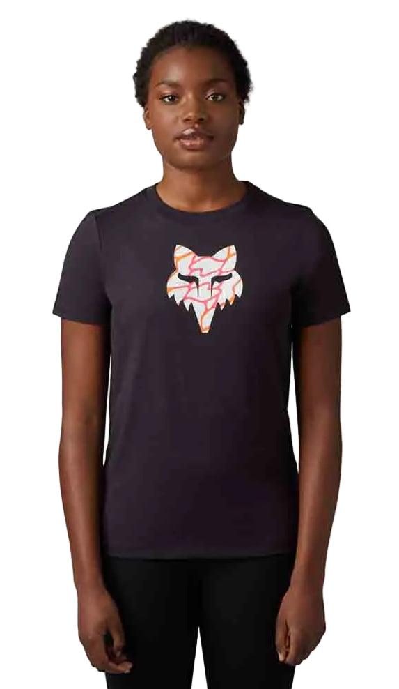 Fox RYVR Short Sleeve TEE Black FRONT FACING MODEL