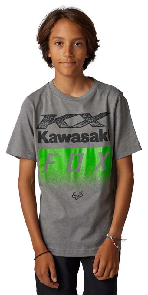 Fox YOUTH FOX X KAWI SS TEE Heather Graphite – Crooze