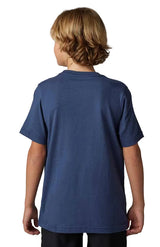 Fox YOUTH BARBED WIRE || Short Sleeve TEE DpCobalt BACK FACING MODEL