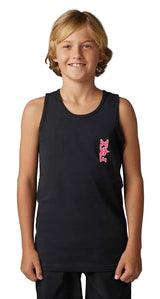 Fox YOUTH BARBED WIRE TANK Black FRONT FACING MODEL
