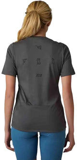 Fox WOMENS RANGER DR SS JERSEY FRACT - Pewter Back Facing Model