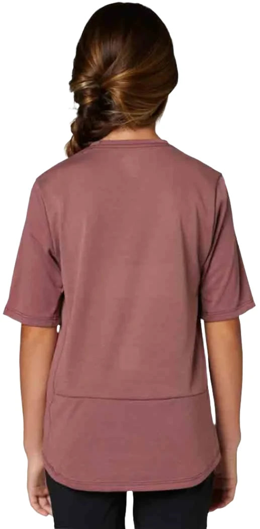 Fox YOUTH RANGER DR SS JERSEY VENI  - Cordovan BACK FACING MODEL