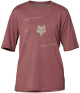Fox YOUTH RANGER DR SS JERSEY VENI  - Cordovan FRONT