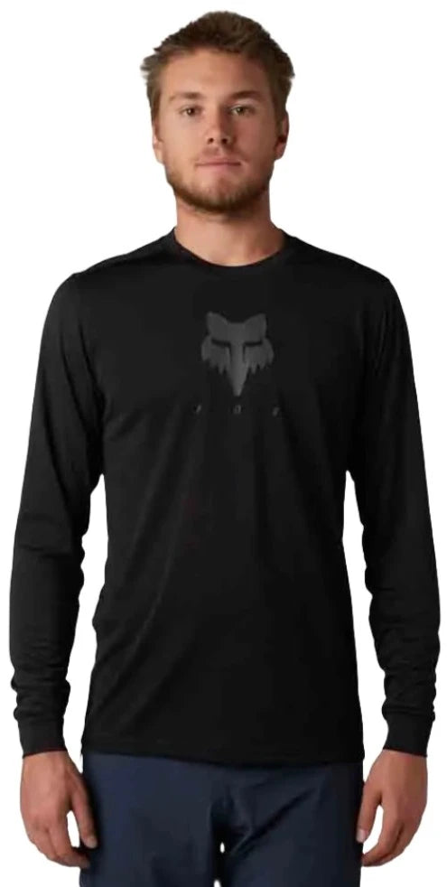 Fox RANGER TRU DRI LS JERSEY - Black Front Facing Model