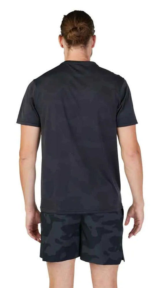 Fox REP Short Sleeve JACQUARD TOP BlackCam BACK FACING MODEL 