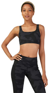 Fox WOMENS CORE CAMO BRA - Black Camo FRONT