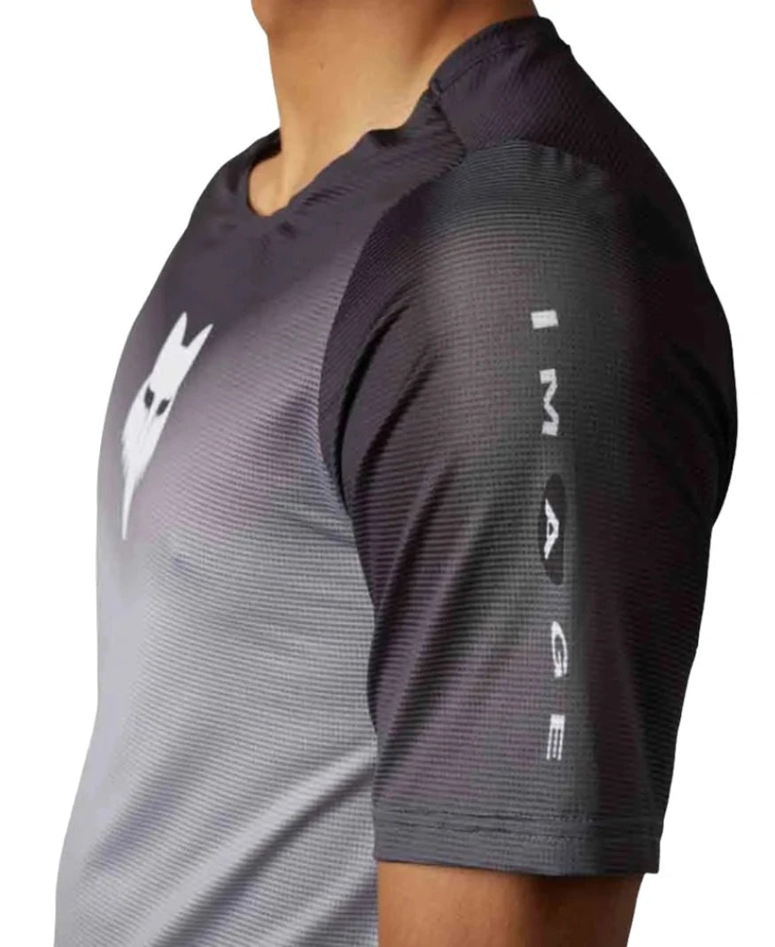 Fox FLEXAIR SS JERSEY NOVAH - Steel/Grey Side Facing Print