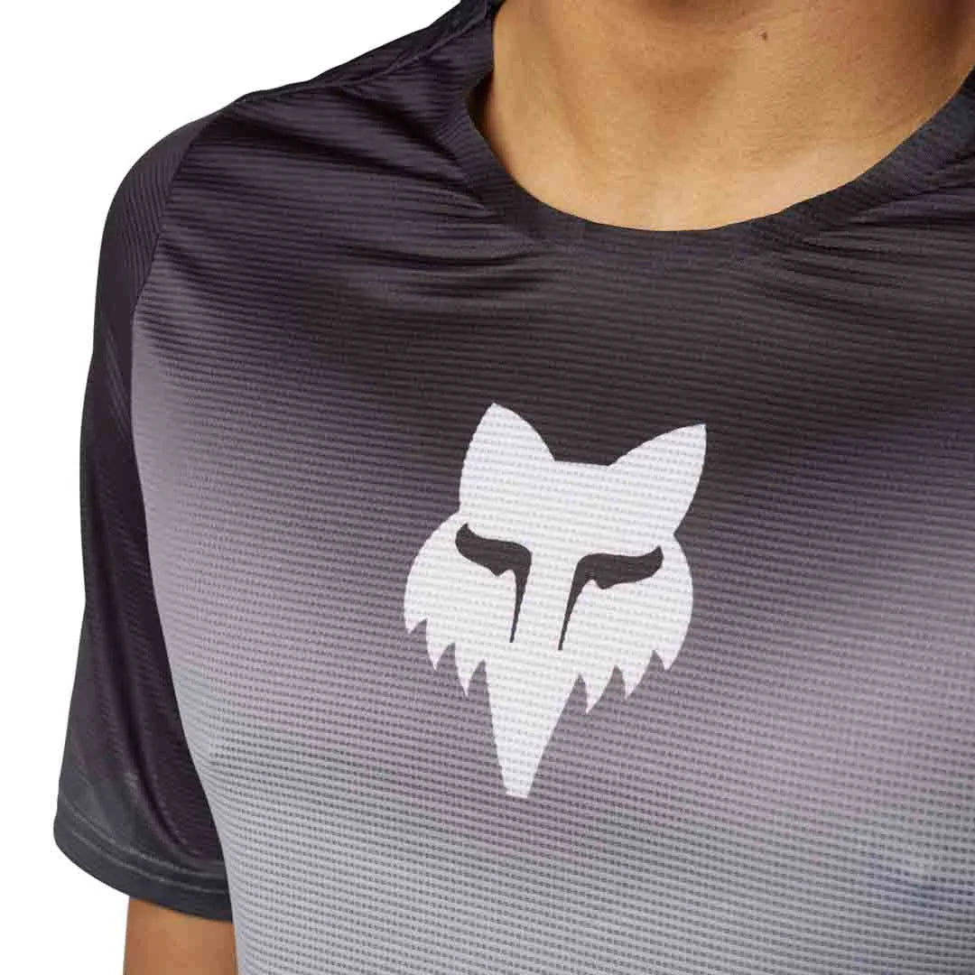 Fox FLEXAIR SS JERSEY NOVAH - Steel/Grey Front Print Focus