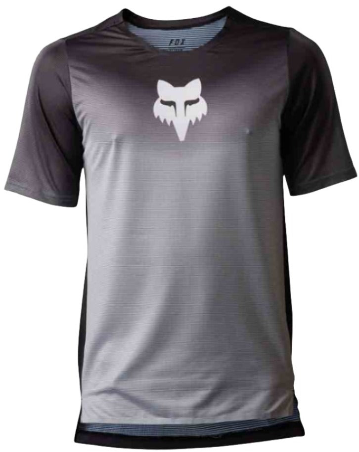 Fox FLEXAIR SS JERSEY NOVAH - Steel/Grey Front