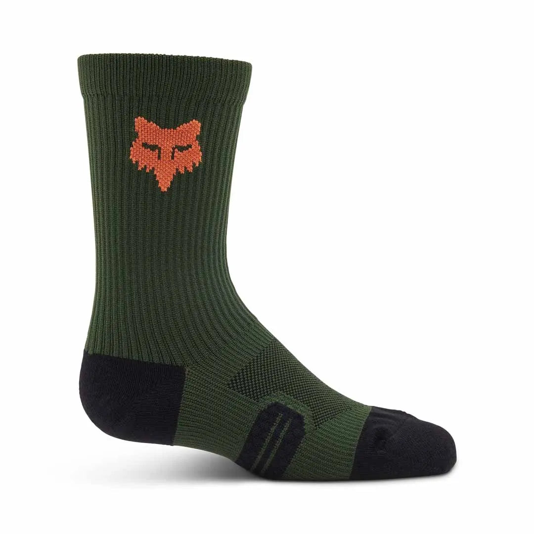 FOX YOUTH 6" RANGER CREW SOCK - DARK SAGE