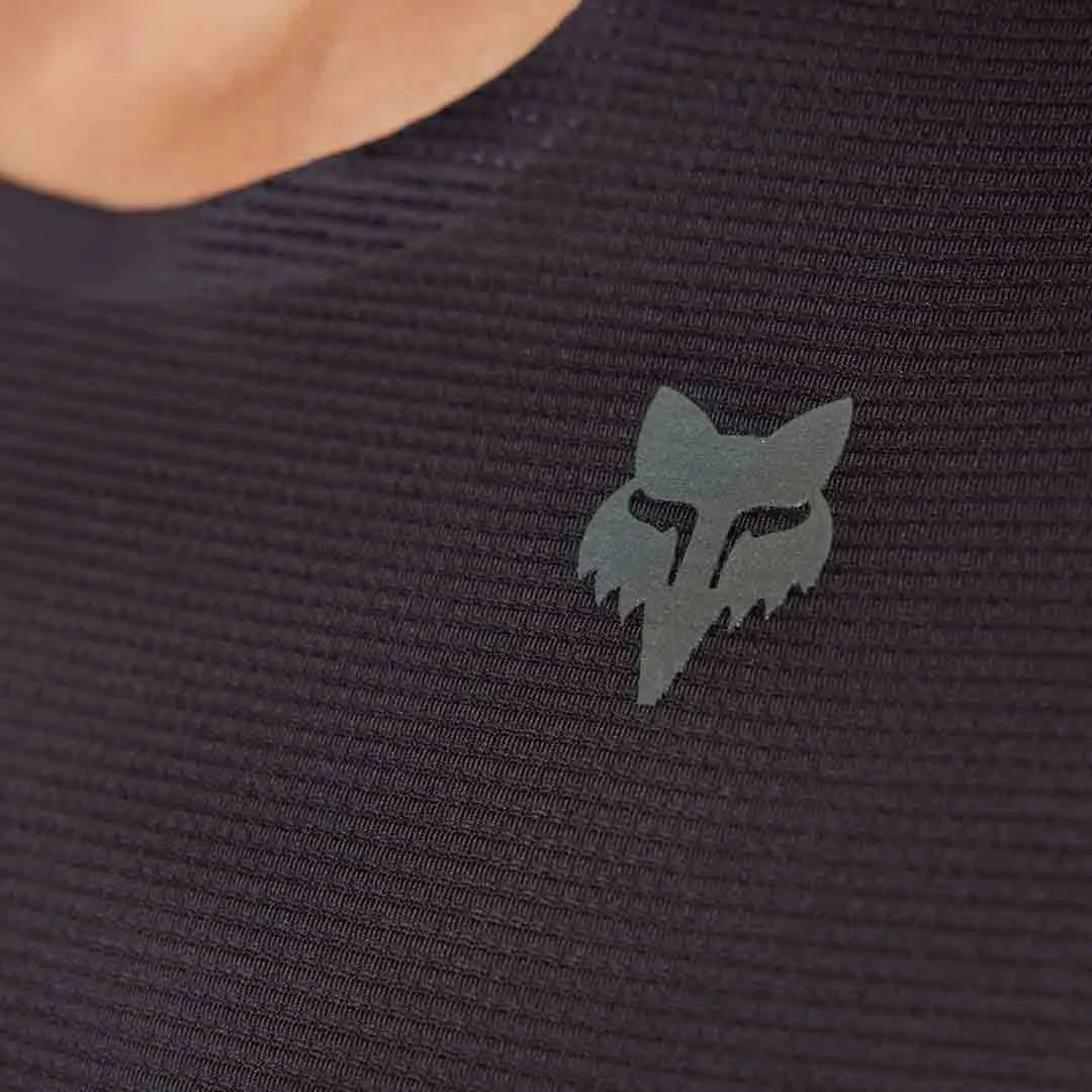 Fox WOMENS FLEXAIR ASCENT SS JERSEY - Black Front Print Focused