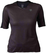 Fox WOMENS FLEXAIR ASCENT SS JERSEY - Black Front