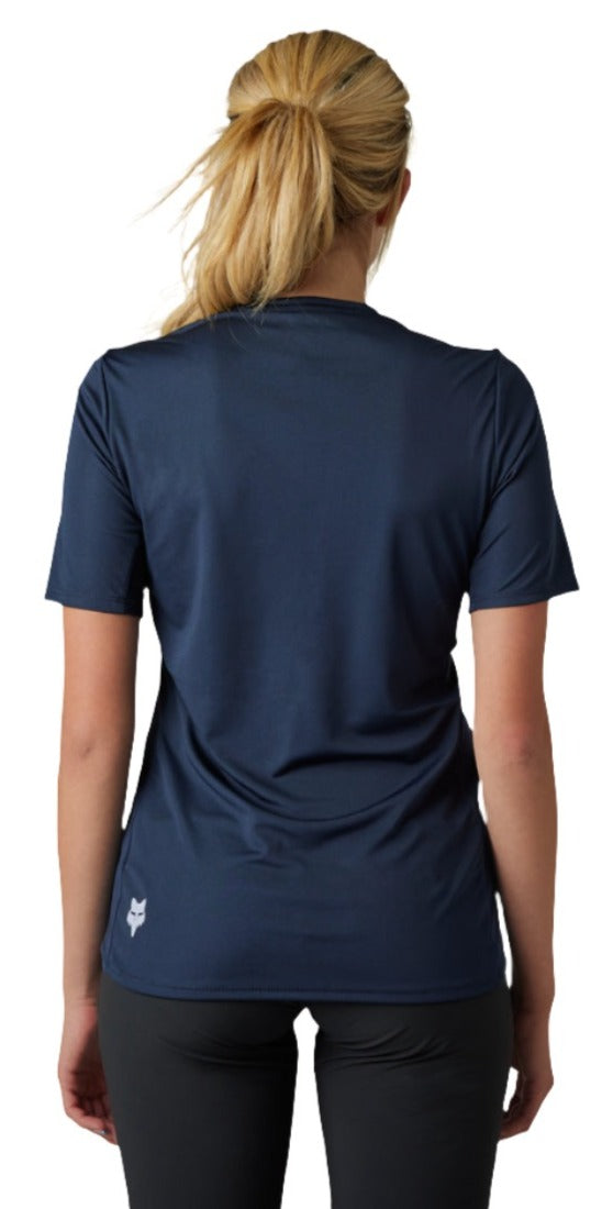 Fox W RANGER SS JERSEY MOTH - Midnight Back Facing Model