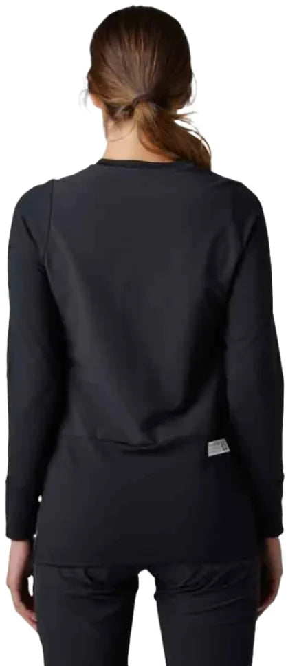 Fox WOMENS DEFEND THERMAL JERSEY - Black Back facing model
