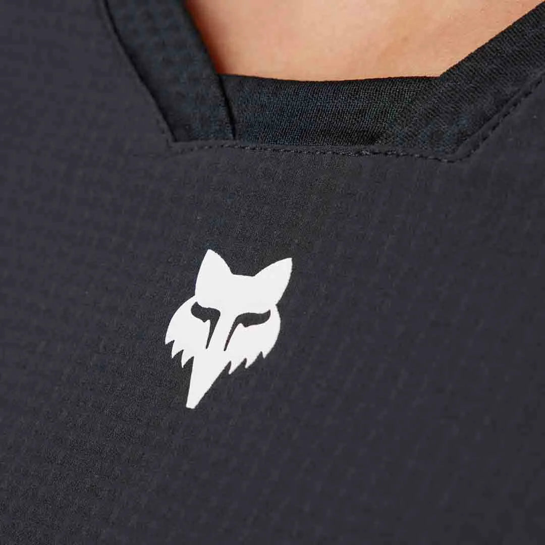 Fox WOMENS DEFEND THERMAL JERSEY - Black Front print