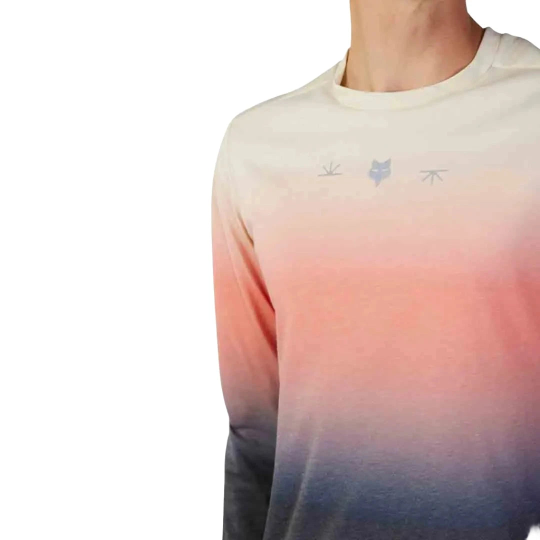 Fox RANGER DR MD LS JERSEY LUNAR - Bone Front Print Closer Look